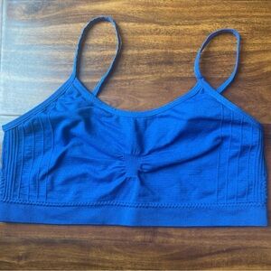 Blue sports bra size small